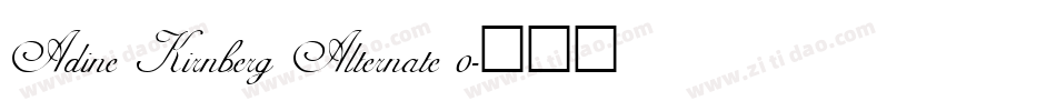 Adine Kirnberg Alternate_0字体转换